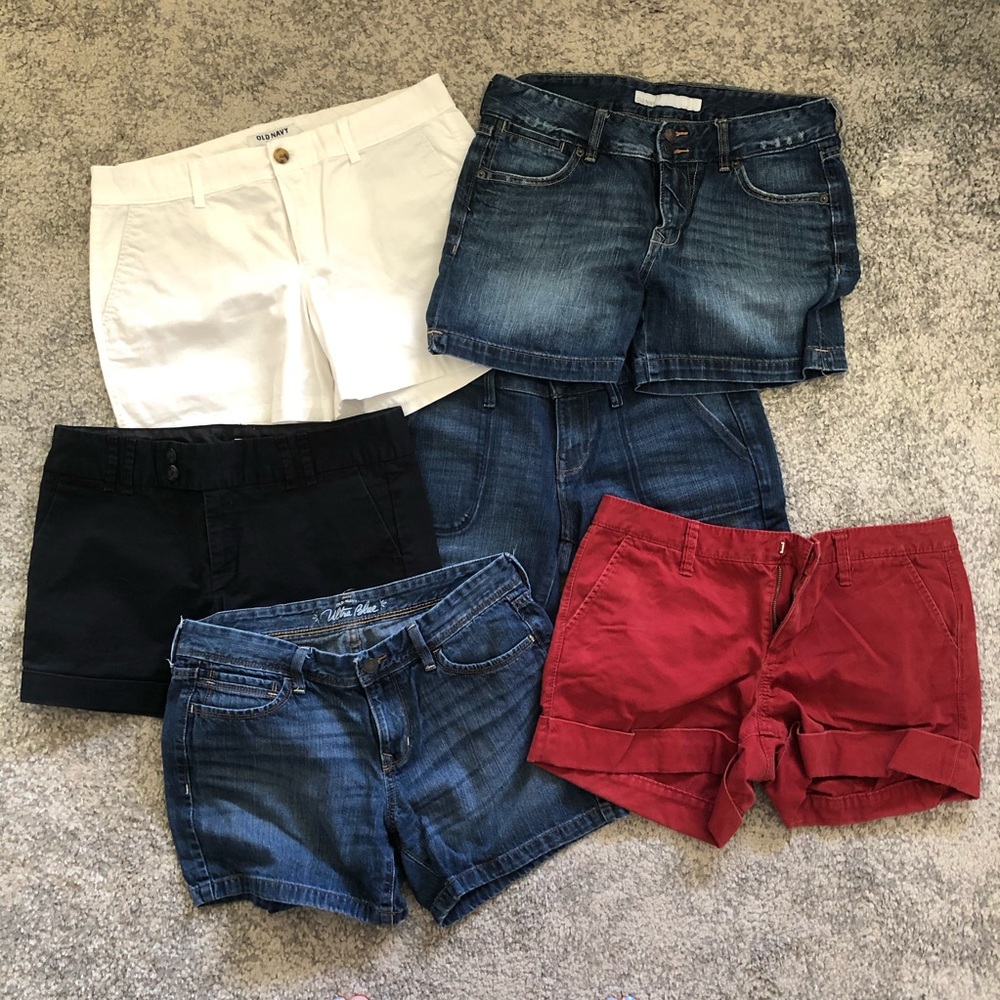 Bundle of six Pair of Old Navy Shorts size 6 and 8